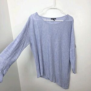 Women's Light Blue Long Sleeve Top